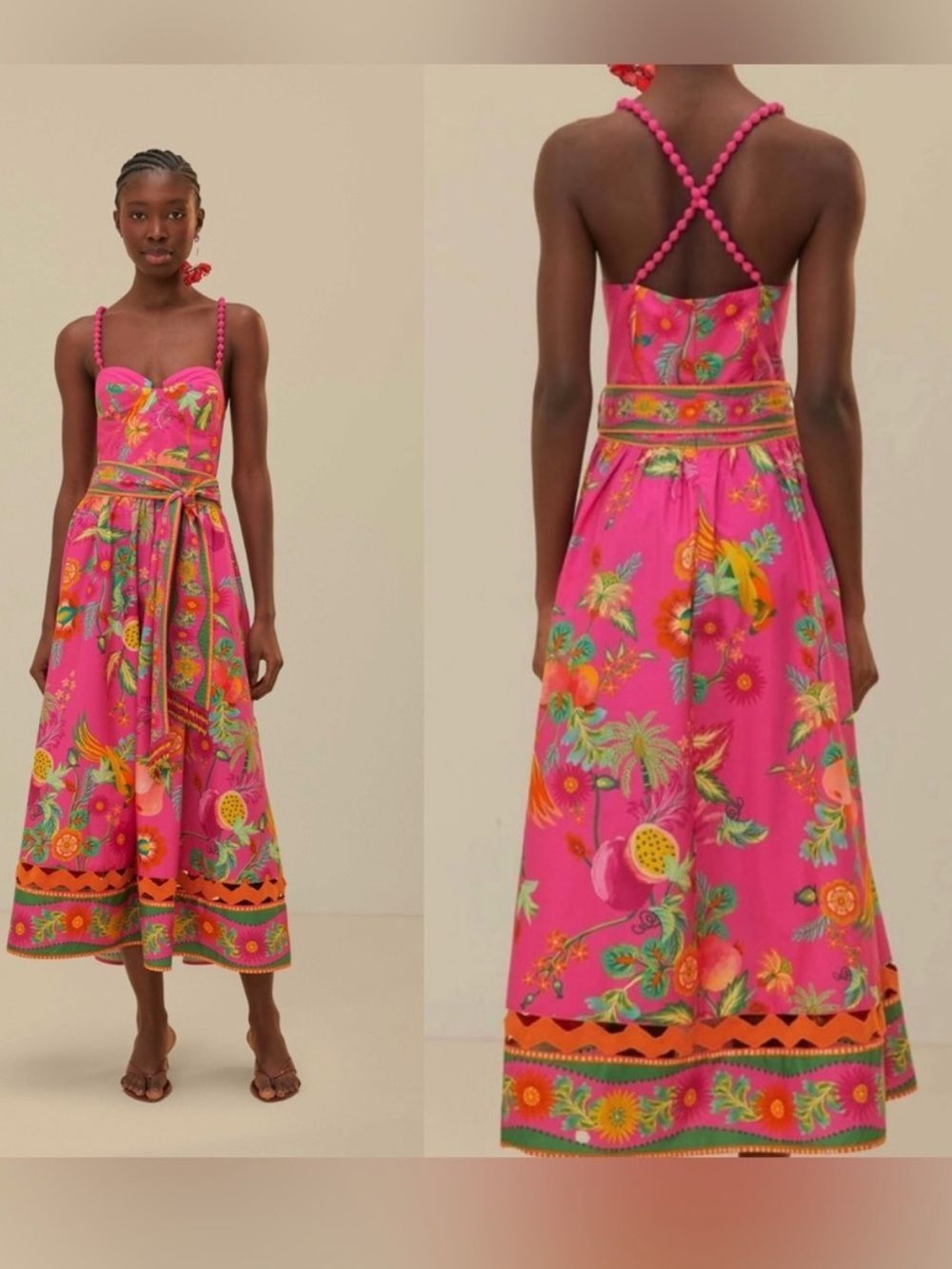 NWOT FARM Rio Delicate Fruit Garden Dress Size S - Picture 2 of 6